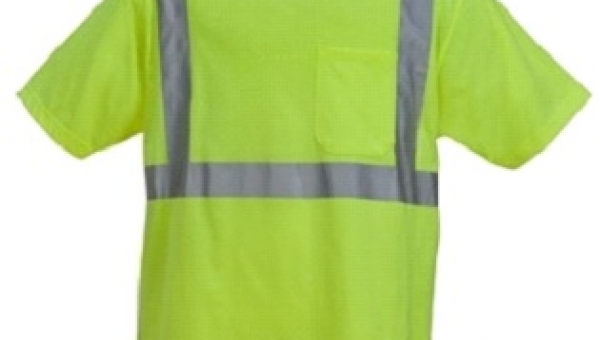 High Visibility Poly-Cotton knitted Jersey T-Shirt with Pocket